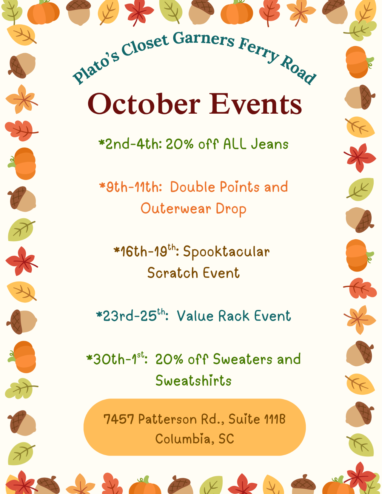October Events